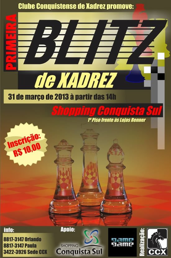 XADREZ CLUBE: fevereiro 2018